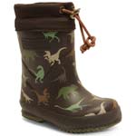 Bisgaard Thermo Rubber Boots Dunkelbraun (Brown Dino)