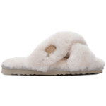 Canada Snow Edmonton Slippers Cross Cremeweiß