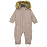 Color Kids Coverall W. Fake Fur Beige (Fossil)