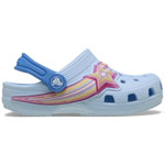 Crocs Toddler Classic Star Lights Clog Blau/Hellblau (Blue Frost)