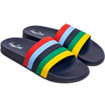 Happy Socks Pool Slider Stripe Navy