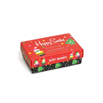 Happy Socks Happy Holidays Kids Gift Box 3-Pack mehrfarbig