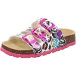 Superfit Fussbettpantoffel Weiß/Mehrfarbig