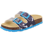Superfit Fussbettpantoffel Blau/Mehrfarbig