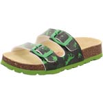Superfit Fussbettpantoffel Grün/Mehrfarbig
