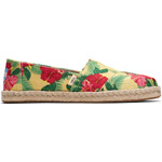 Toms Classic Floral Rope Wm yellow hibiscus